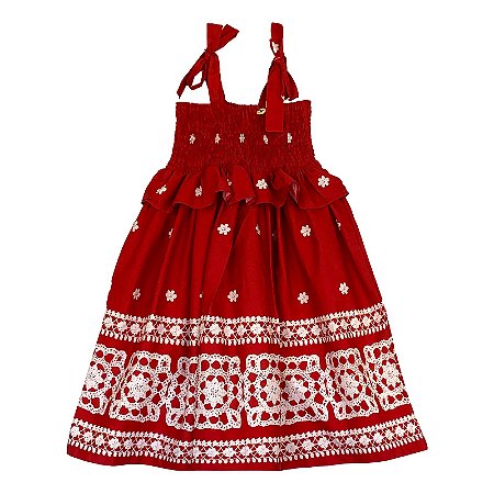 VESTIDO LASTEX ESTAMPA VOVÓ NOEL