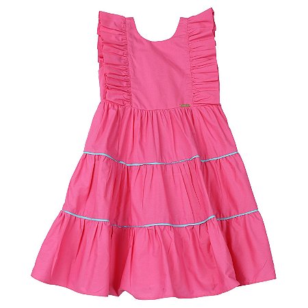 VESTIDO LISO ROSA