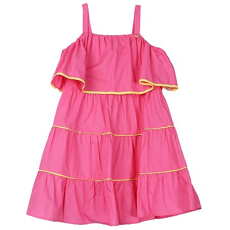 VESTIDO LISO ROSA
