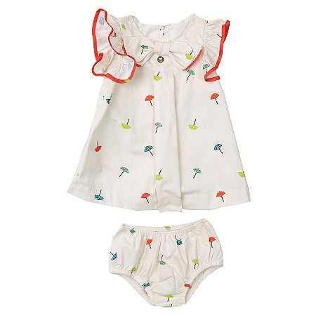 VESTIDO ESTAMPA SOMBRINHA BORDADA