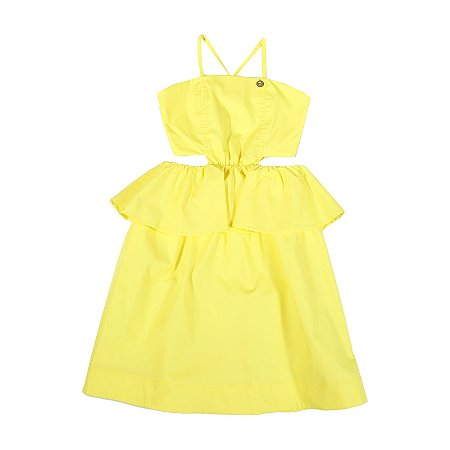 VESTIDO AMARELO LISO