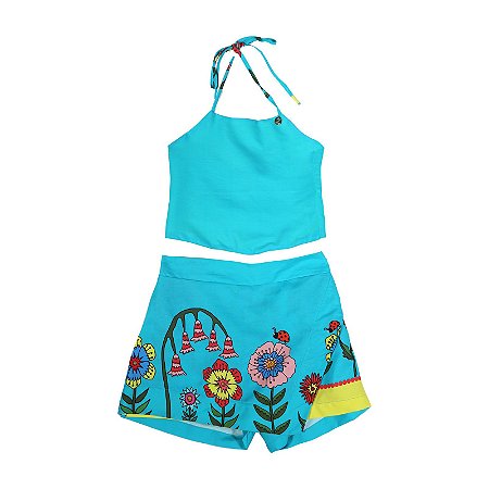 CONJUNTO ESTAMPA BARRADO TRALALALAÔ