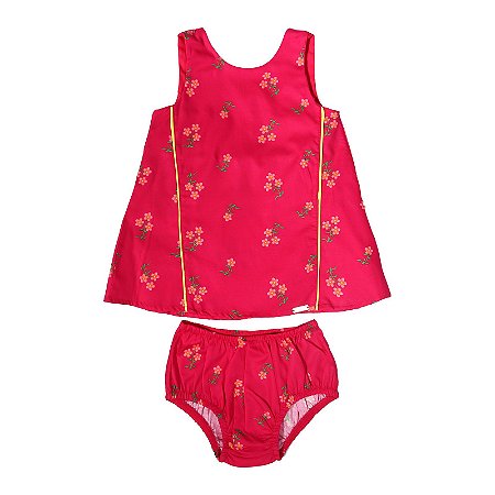 VESTIDO BEBÊ ESTAMPA UMA FLORZINHA