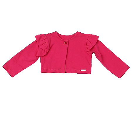 CASACO LISO ROSA/LARANJA