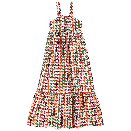 VESTIDO ESTAMPA PIED DE POULE