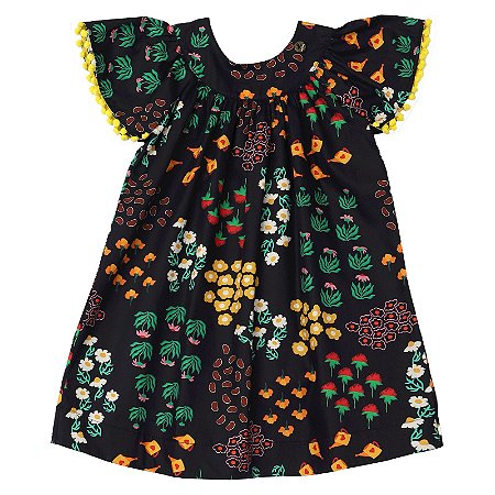 VESTIDO ESTAMPA POR QUE A SEMENTE VIRA FLOR?
