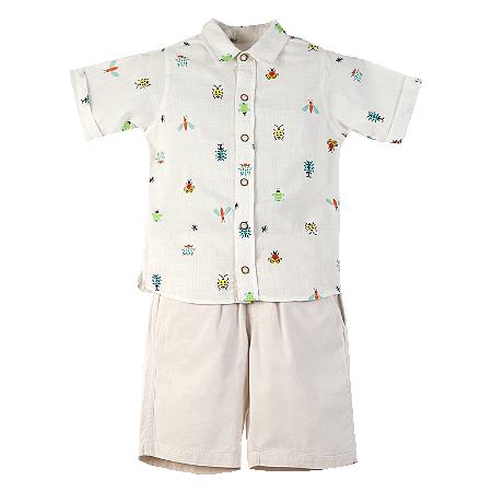 CONJUNTO ESTAMPA BICHINHOS DE JARDIM