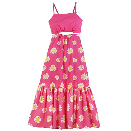 VESTIDO ESTAMPA ONDE ESTÁ A MARGARIDA?