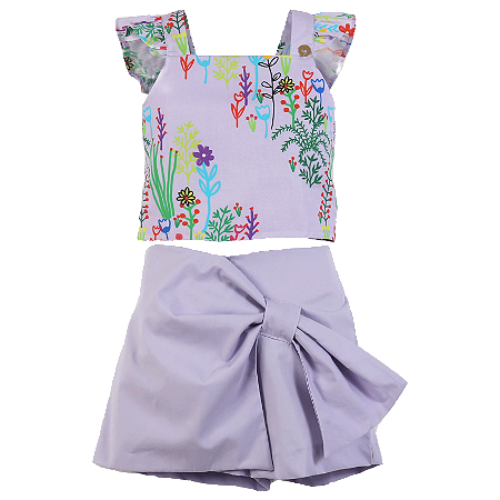 CONJUNTO ESTAMPA ENTRE AS FLORES