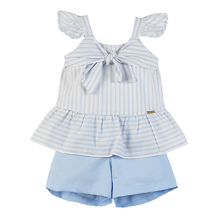 CONJUNTO LISTRADO AZUL