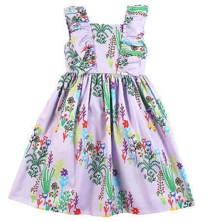 VESTIDO ESTAMPA ENTRE AS FLORES
