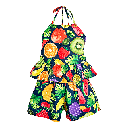 CONJUNTO ESTAMPA SALADA DE FRUTAS