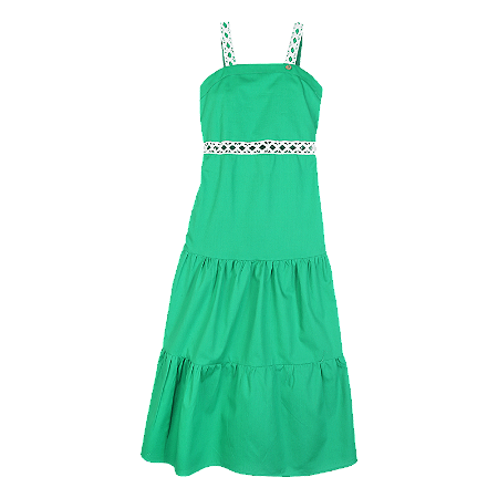 VESTIDO VERDE BANDEIRA