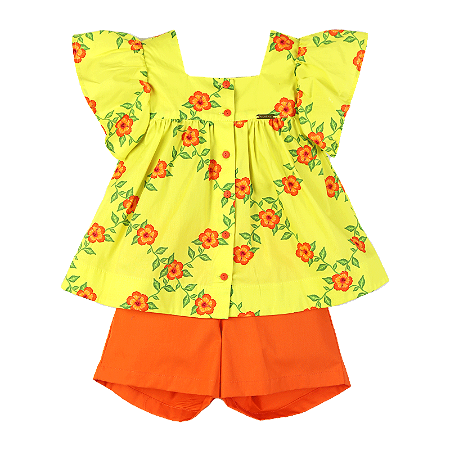 CONJUNTO ESTAMPA CORDÃO DE HIBISCO
