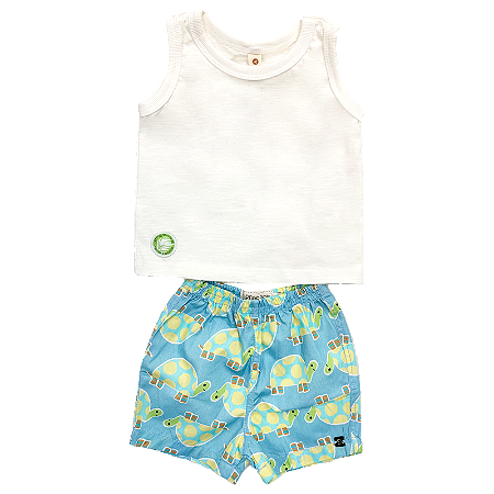 CONJUNTO ESTAMPA TARTARUGA