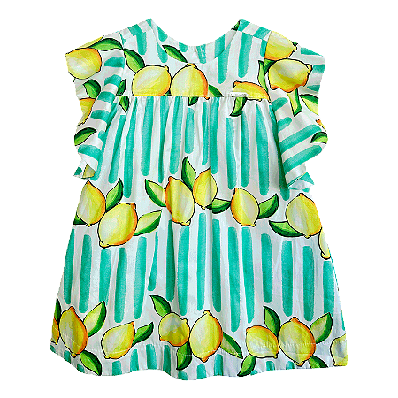 VESTIDO LIMÃO LISTRADO