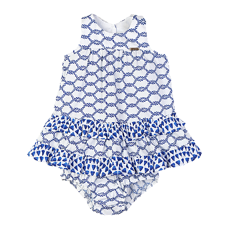 VESTIDO ESTAMPA CORDAS E MARÉ CHEIA