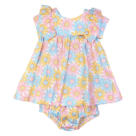 VESTIDO ESTAMPA FLOR DE POÁ