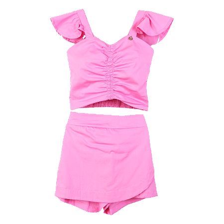 CONJUNTO ESTAMPA GALLES ROSA