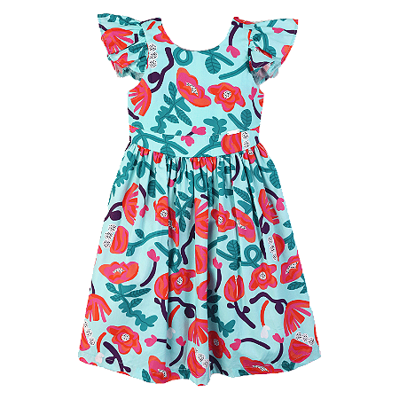 VESTIDO ESTAMPA FLORES DA ILHA