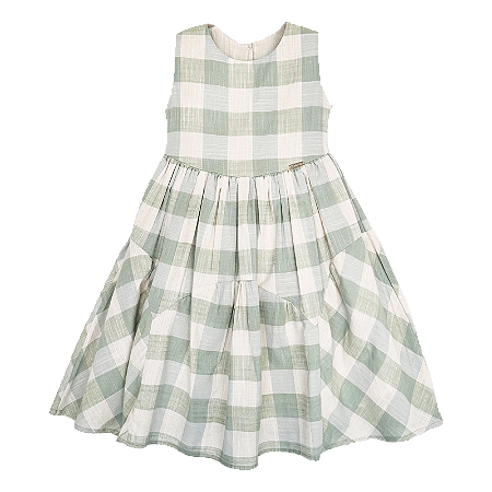 VESTIDO XADREZ VERDE