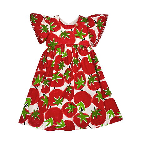 VESTIDO ESTAMPA TOMATE