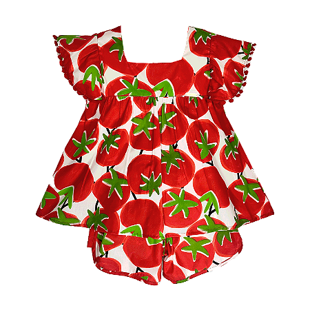 CONJUNTO ESTAMPA TOMATE