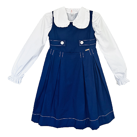CONJUNTO AZUL MARINHO E BRANCO