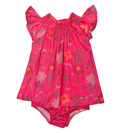 VESTIDO PONTO CRUZ PINK