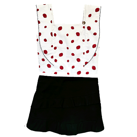 CONJUNTO ESTAMPA FRAMBOESA