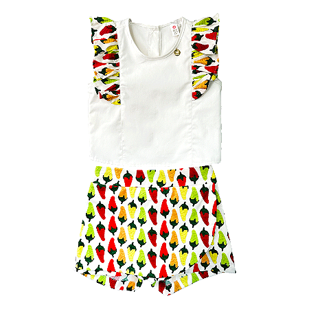 CONJUNTO ESTAMPA PIMENTINHAS OFF