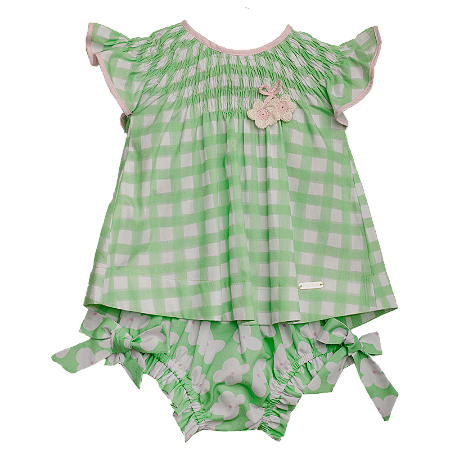 CONJUNTO COMPOSÊ COM XADREZ VERDE