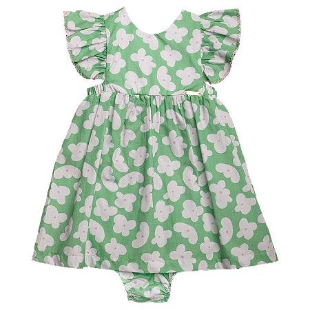 VESTIDO ESTAMPA CAMPO VERDE