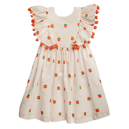 VESTIDO ESTAMPA LARANJINHA