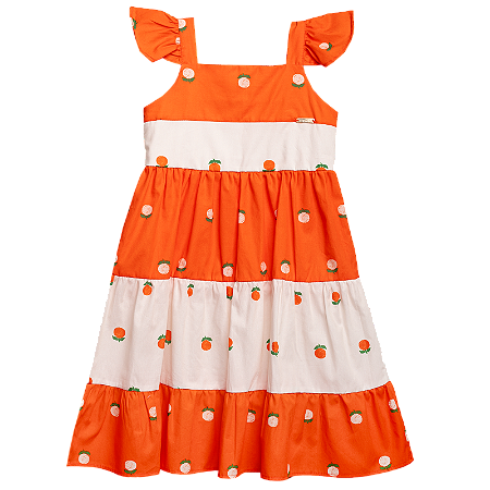 VESTIDO ESTAMPA LARANJINHA