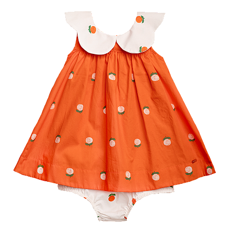 VESTIDO ESTAMPA LARANJINHA