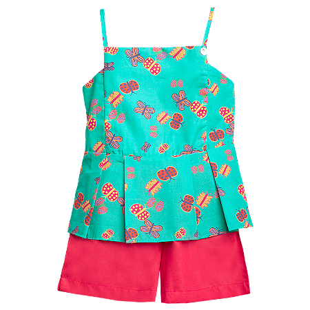 CONJUNTO ESTAMPA BORBOLETAS