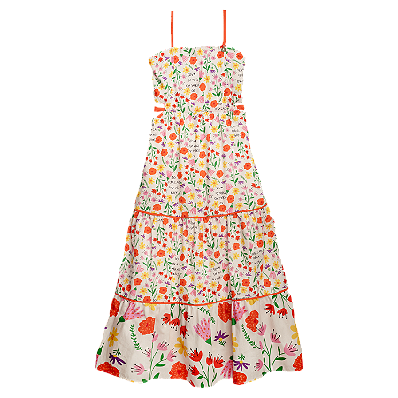 VESTIDO ESTAMPA DO CORAÇÃO PARA AS MÃOS MINI