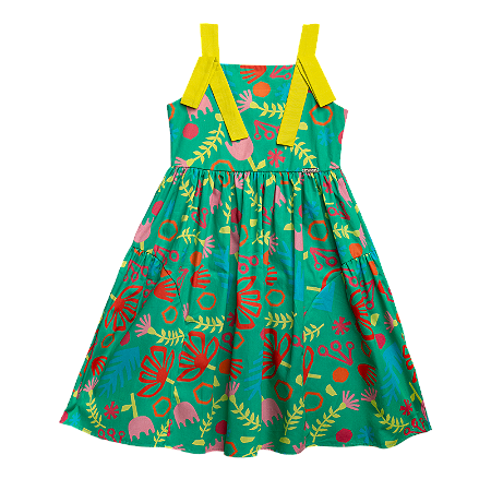 VESTIDO ESTAMPA COLAGEM DE FLORES
