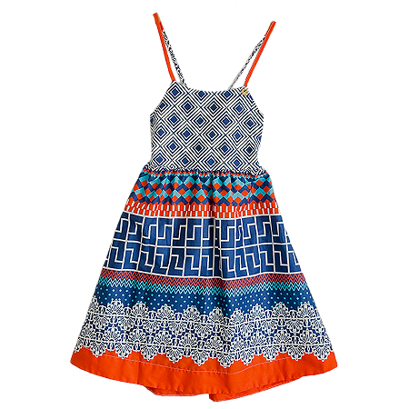 VESTIDO ESTAMPA MACRAME