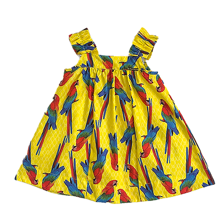 VESTIDO ESTAMPA ARARAS
