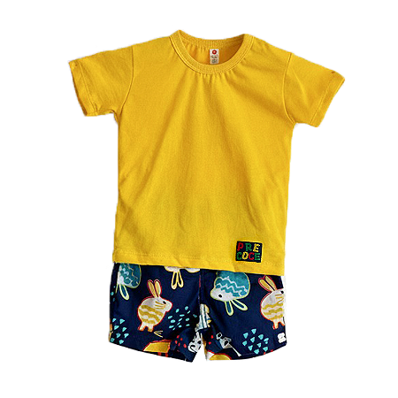 CONJUNTO ESTAMPA COELHOS