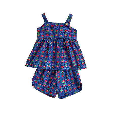 CONJUNTO ESTAMPA FLOR DE LOTUS