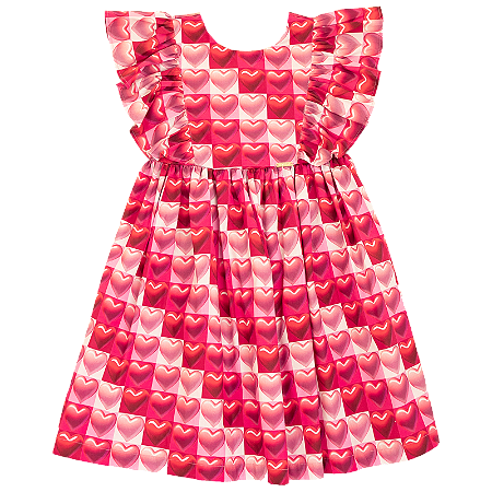 VESTIDO ESTAMPA BALA DE CORAÇÃO