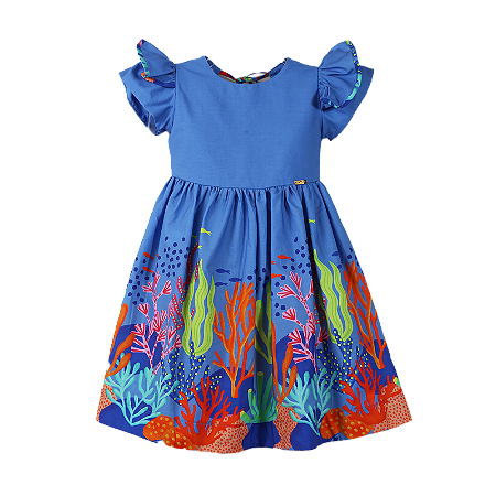 VESTIDO ESTAMPA JARDIM DE ALGAS