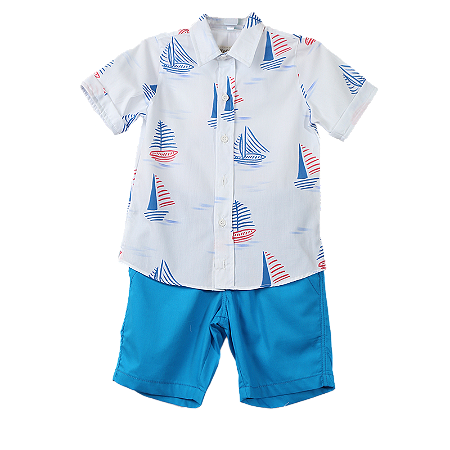 CONJUNTO ESTAMPA PASSEIO DE BARCO
