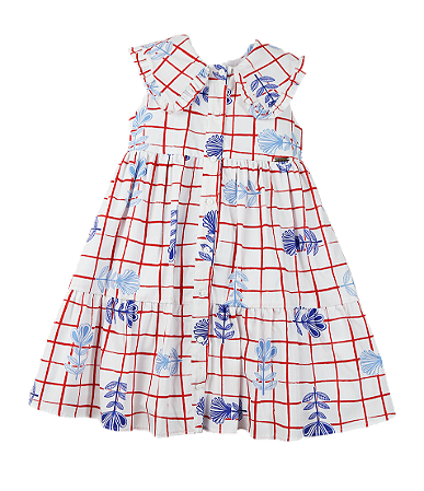 VESTIDO ESTAMPA FLOR NAVE