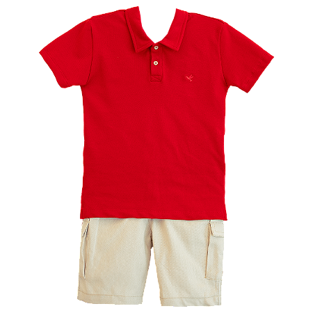 CONJUNTO PIQUET VERMELHO