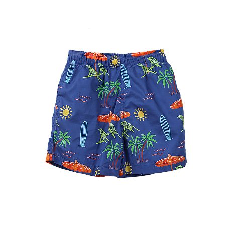 SHORT TACTEL ESTAMPA DESENHANDO AS FÉRIAS