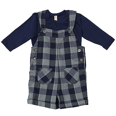 CONJUNTO AZUL XADREZ